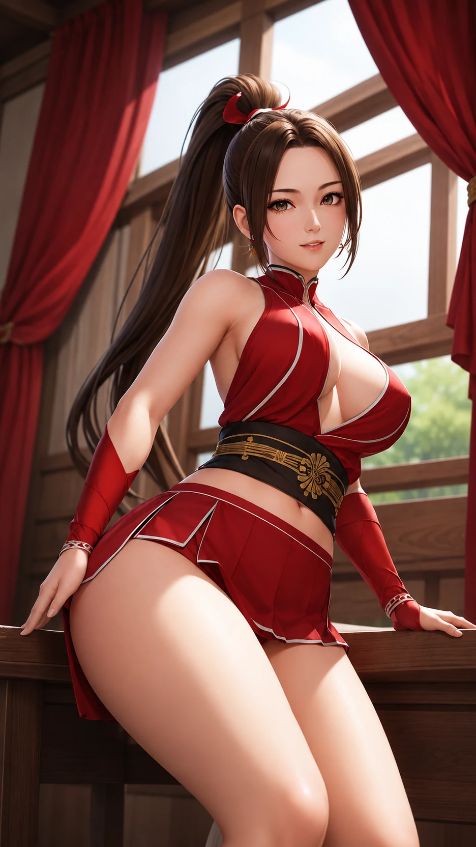Mai Shiranui · Fatal Fury · potret karakter AI